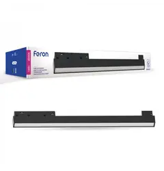 Магнитный трековый светильник Feron MGN302 18W черный | 41940