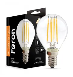 Светодиодная лампа Feron LB-61 4Вт E14 2700K 25578