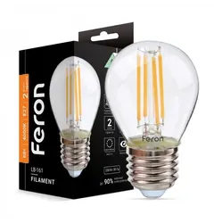 Светодиодная лампа Feron LB-161 6Вт E27 4000K | 40079
