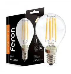 Светодиодная лампа Feron LB-161 6Вт E14 2700K | 40080