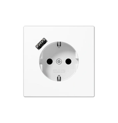 Розетка із з/к та USB-портом типу A, JUNG LS1520-18AWW білий