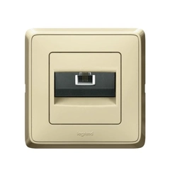 Розетка TF-2 RJ-11 Legrand Cariva 773739 колір слонова кістка