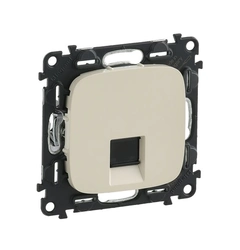 Розетка PC-1 компьютерная RJ45 UTP 6.cat., Valena Allure, цвет слоновая кость