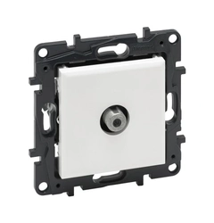 Розетка TV тип F "звезда" Legrand NILOE STEP 863175 цвет белый