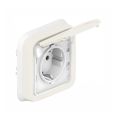 Механизм розетки с заземлением 16А IP55 "Legrand" Plexo - 69639, цвет белый