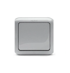 Выключатель накладной IP44 1-клавишный, Forix™ 782380, цвет серый