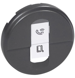 Накладка комп'ютерної розетки RJ45 Legrand Celiane 67951 графіт