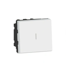 Переключатель двухполюсный 2 модуля 20А 250В MOSAIC NEW 077063L цвет белый