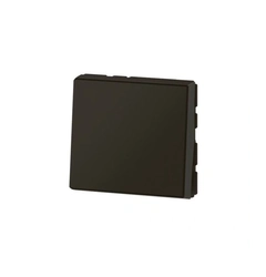 Переключатель 2 модуля 10А 250В MOSAIC 079111L NEW цвет черный матовый