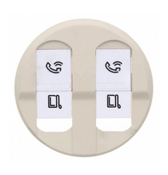 Накладка компьютерной розетки 2хRJ45 Legrand Celiane 66236 слоновая кость