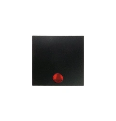 Клавиша выключателя с подсветкой 1-я Berker для коллекций S.1/B.3/B.7 GLAS, цвет «антрацит, матовый», 16211606