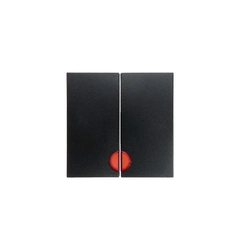 Клавиша выключателя с подсветкой 2-я Berker для коллекций S.1/B.3/B.7 GLAS, цвет «антрацит, матовый», 16271606