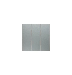 Клавиша выключателя 3-я Berker для коллекций S.1/B.3/B.7 GLAS, цвет «алюминий матовый», 16651404
