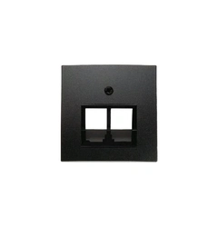 Накладка для розетки UAE/E-DAT, "антрацит, матовый" B.3/B.7 GLAS 14091606
