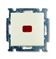 Вимикач 1-кл. з підсвічуванням Abb Basic55 колір білий - «Chalet»