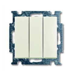 Вимикач 3-кл. Abb Basic55 колір білий - Chalet