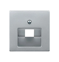 Накладка розетки TF/PC 1-й Merten SM MTN298360 алюминий