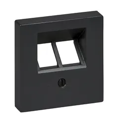 Панель розетки TF/PC 2-й Merten SM MTN298014 антрацит