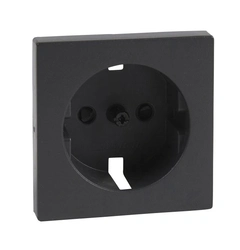Накладка розетки с шторками Merten SM MTN2330-0414 антрацит