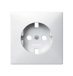 Накладка для розетки с ж/к Merten SM MTN2331-0319 полярно-белый