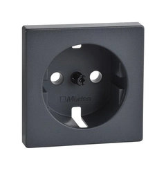 Накладка розетки с ж/к Merten SM MTN2331-0414 антрацит