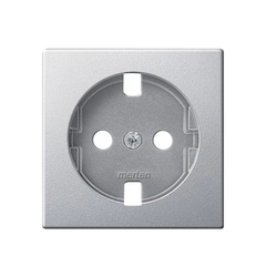 Накладка розетки с ж/к Merten SM MTN2331-0460 алюминий