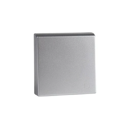 Накладка розетки с ж/у, шторками и крышкой Merten SM MTN2340-0460 алюминия.