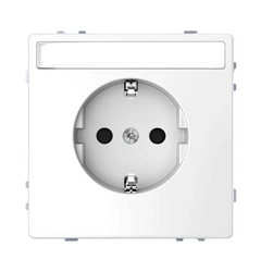 Розетка ж/у с полем для надписи D-Life «Белый лотос»
