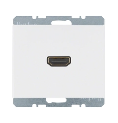 HDMI-розетка, подключение сзади под углом 90 град., полярная белизна, «K.1» 3315437009