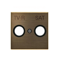 Панель ТВ-R/SAT, Sky Niessen, цвет золото.
