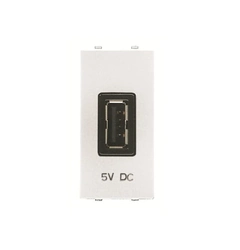 Розетка USB 1-мод. Abb Zenit, цвет белый