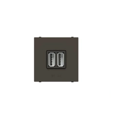 Розетка USB 2-мод. Abb Zenit, цвет графит