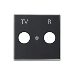 Панель телевизионной розетки TV/R, Sky Niessen, цвет черный бархат