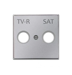 Панель ТВ-R/SAT, Sky Niessen, цвет серебряный.