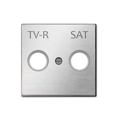 Панель ТВ-R/SAT, Sky Niessen, нержавеющая сталь.