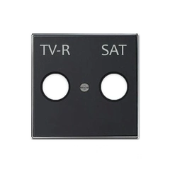 Панель телевизионной розетки TV-R/SAT, Sky Niessen, цвет черный бархат