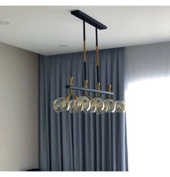 Люстра MOUSE 69979801 Колір плафону: Янтарний Колір корпусу: Чорний
