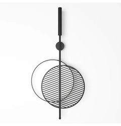 Бра Mid B-Black-RAL 9005
