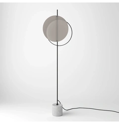 Торшер Mid glass F-Black-RAL 9005