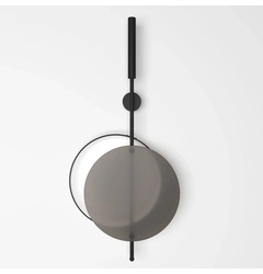 Бра Mid glass B-Black-RAL 9005