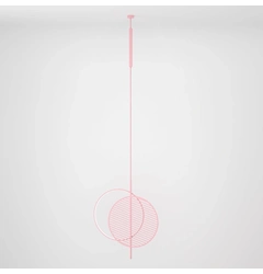Підвісний світильник Mid L-Pink-RAL 3015