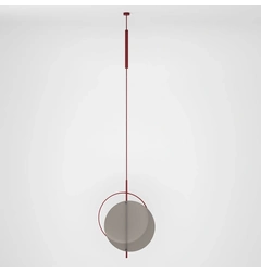 Підвісний світильник Mid glass L-Cherry-RAL 3005
