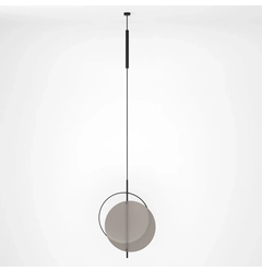 Підвісний світильник Mid glass L-Black-RAL 9005