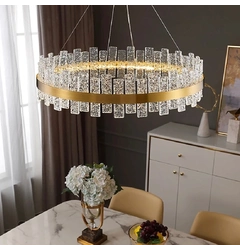 Люстра ANDREUS 23556474 Діаметр: 60см Колір корпусу: Латунь