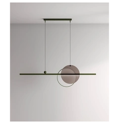 Підвісний світильник Mid glass 1200-Forest-RAL 6003
