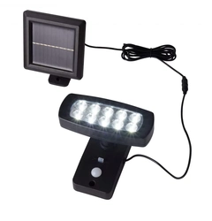 Светильник уличный Searchlight 67423BK SOLAR, с датчиком движения