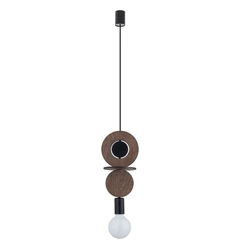 Підвісний світильник Nowodvorski 11175 Drops Wood C E27 1x25W IP20 Br