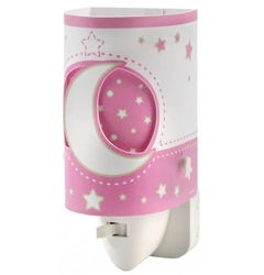 Дитячий нічник в розетку Dalber Moon Pink 63235LS