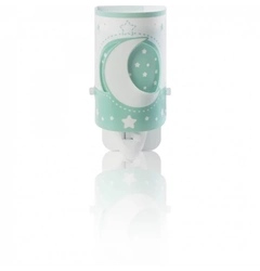 Дитячий нічник в розетку Dalber Moon Green 63235LH