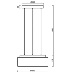 Люстра Osmont ERIS ERI67382, LED 13W, 34 см